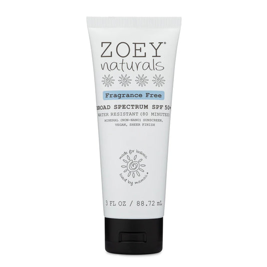Zoey Naturals Fragrance Free Broad Spectrum Spf 50+