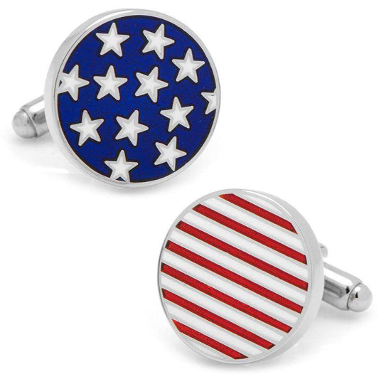 Stars and Stripes Cufflinks by CufflinksInc