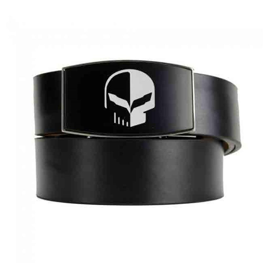 C7 Corvette Racing Jake Leather Belt and Buckle - Black