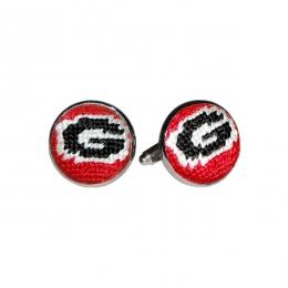Needlepoint Cuff Links Cuff Links Smathers and Branson Georgia
