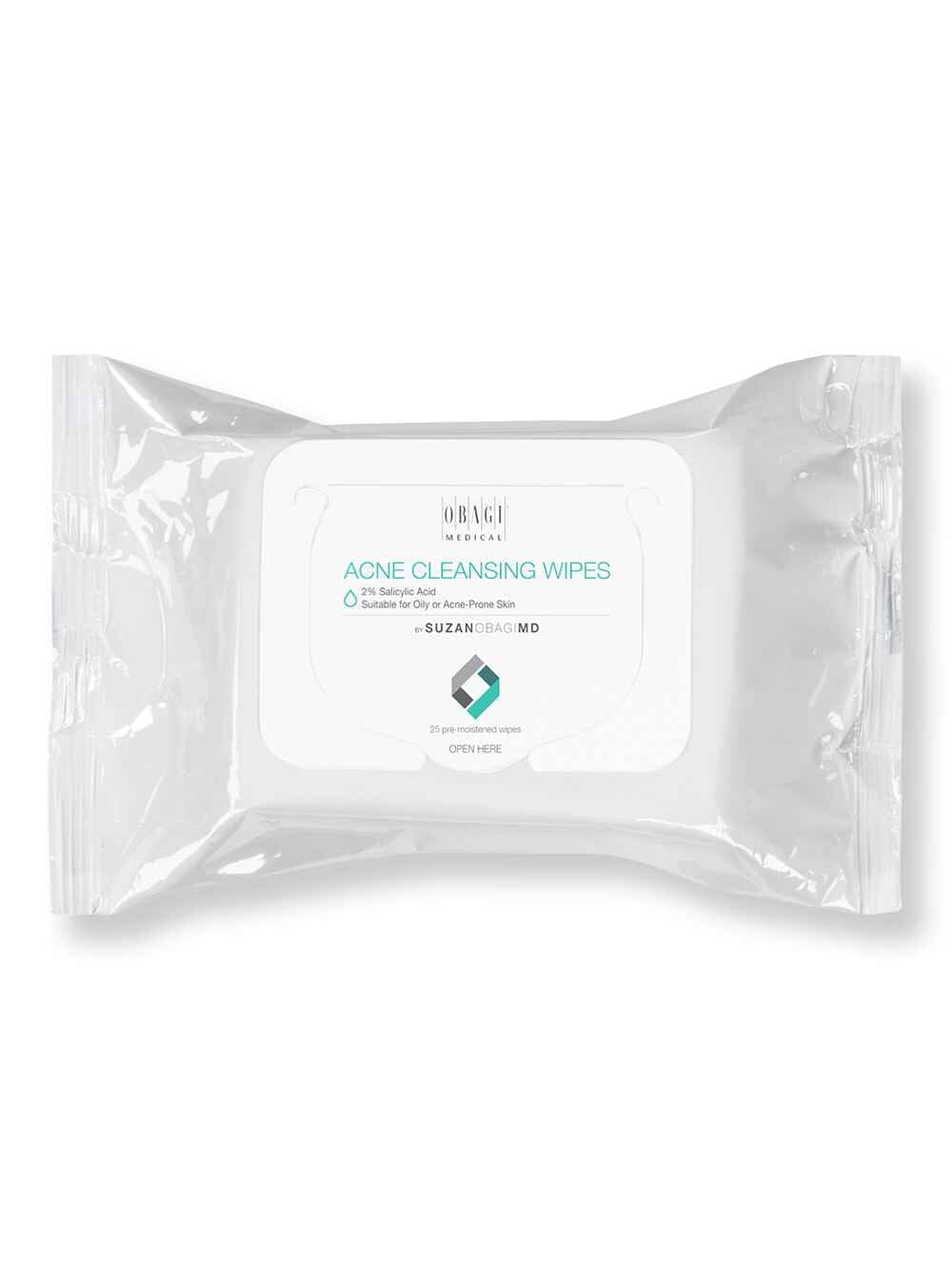 Obagi SuzanObagiMD On the Go Cleansing Wipes for Oily or Acne Prone Skin 25 Ct