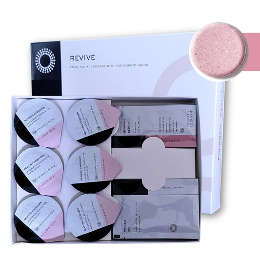Oxygen Facial Pods - Revive Rejuvenating Facial Kit of 6 pods, 6 gel and 6 serum , Bohr Effect