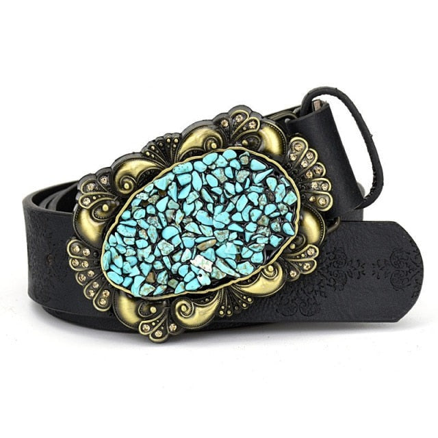 Wide Buckle Corset Belt