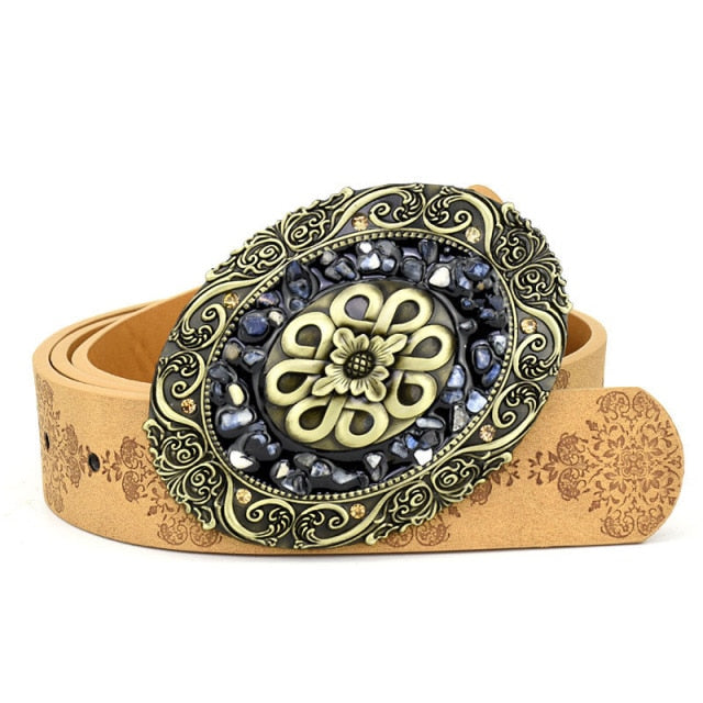 Wide Buckle Corset Belt