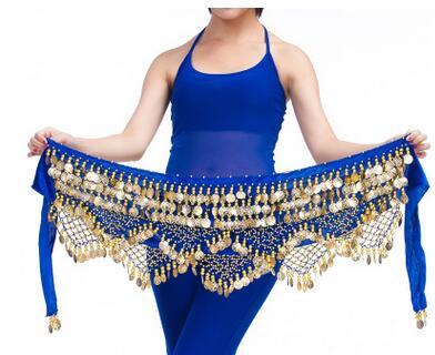 Golden Coins Sweet Belly Dance Hip Scarf Belt