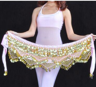 Golden Coins Sweet Belly Dance Hip Scarf Belt