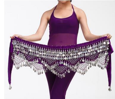 Golden Coins Sweet Belly Dance Hip Scarf Belt