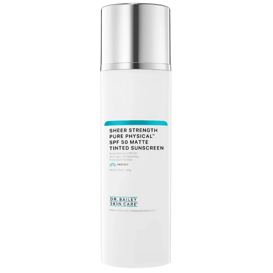 Sheer Strength Pure Physical Matte Tinted Creme Sunscreen, SPF 50