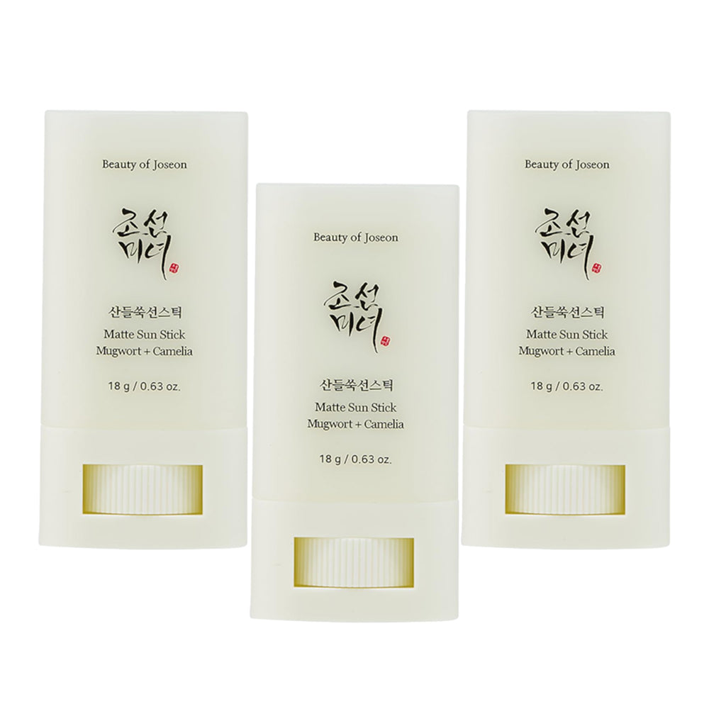 [ Beauty of Joseon ] Matte Sun Stick : Mugwort + Camelia (18g, 0.63fl.oz) x 3 PACK