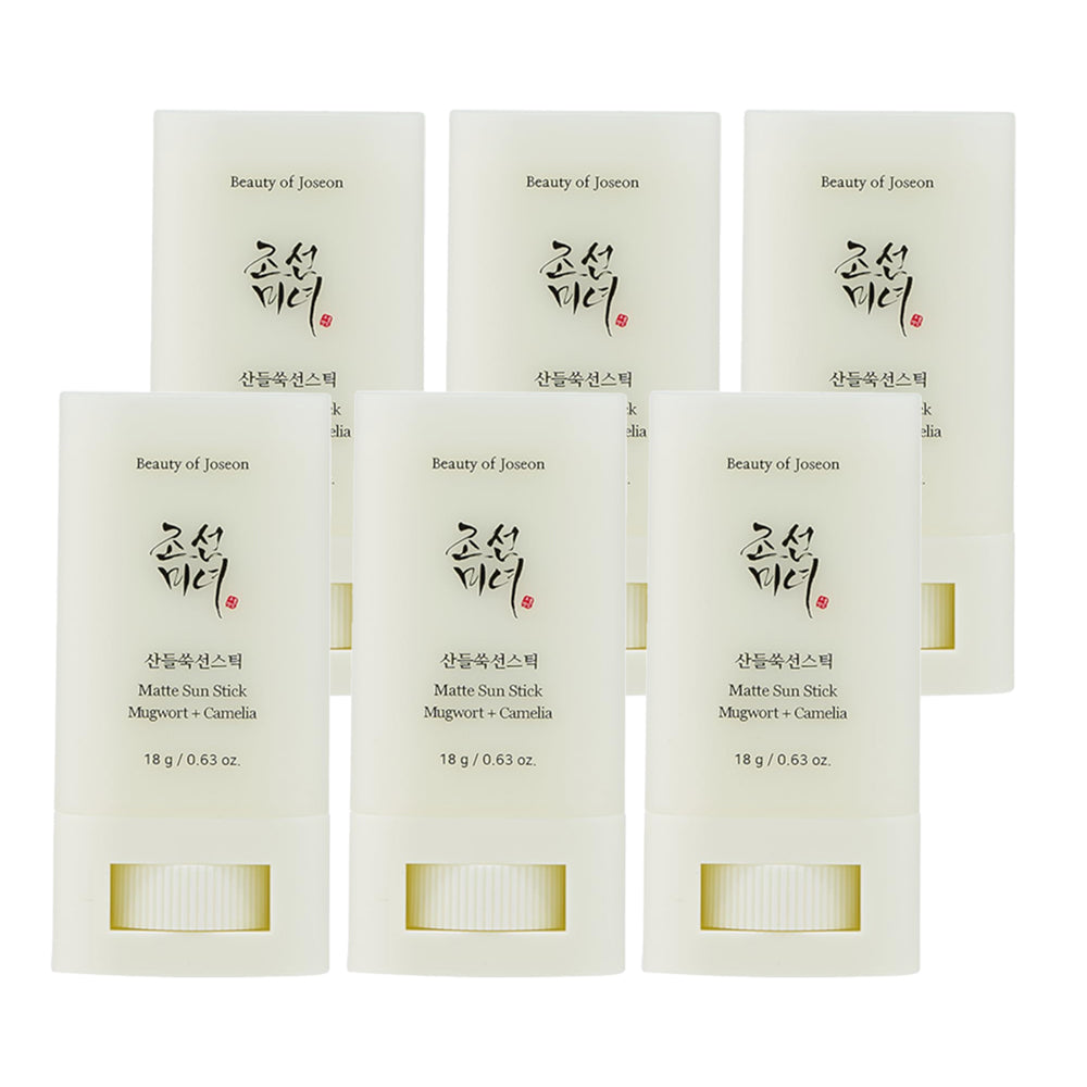 [ Beauty of Joseon ] Matte Sun Stick : Mugwort + Camelia (18g, 0.63fl.oz) x 6 PACK