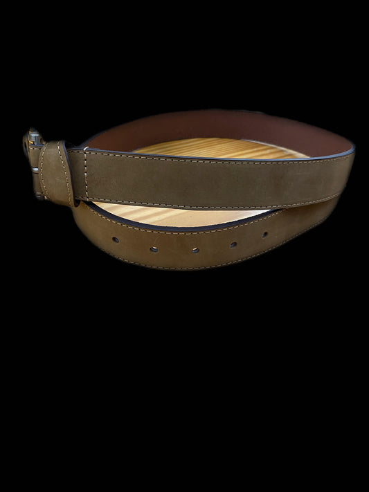 ZepPro Stitch Leather Belt -Light Brown