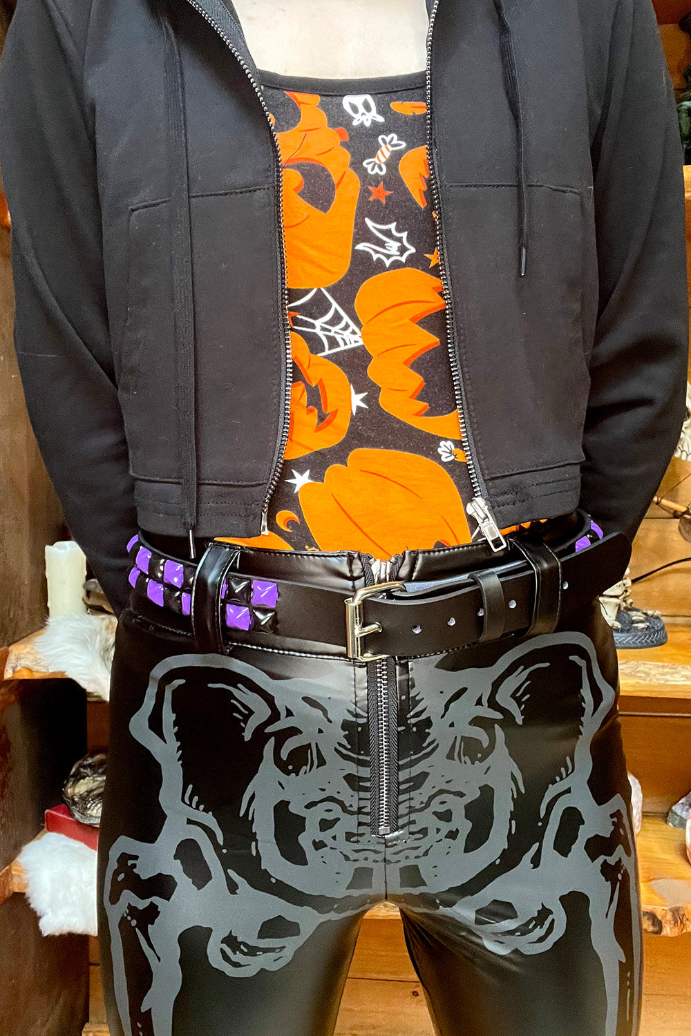 Open Casket Studded Belt [UNISEX]